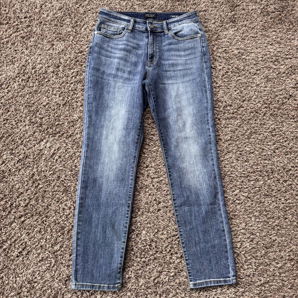 Judy Blue JB82180MD Slim Fit Medium Wash Stretch Denim Jeans Women's 11/30